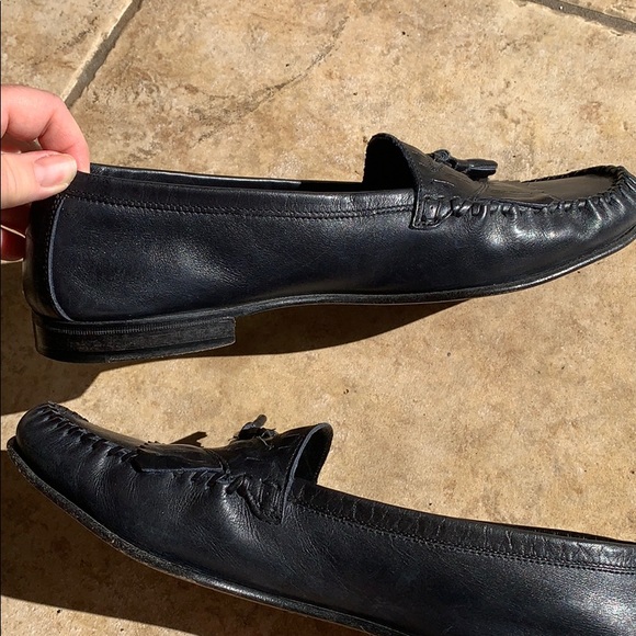 Bruno Magli Pisces Navy Blue Loafers - Picture 9 of 16